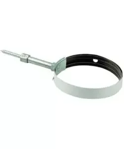 Collare per tubi stufa allungabile in acciaio verniciato nero, diametro 8-14 cm Promozione Esclusiva